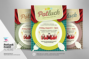 Potluck Event Flyer Template, a Flyer Template by kinzi21 (Thumbnail 1 of 4)