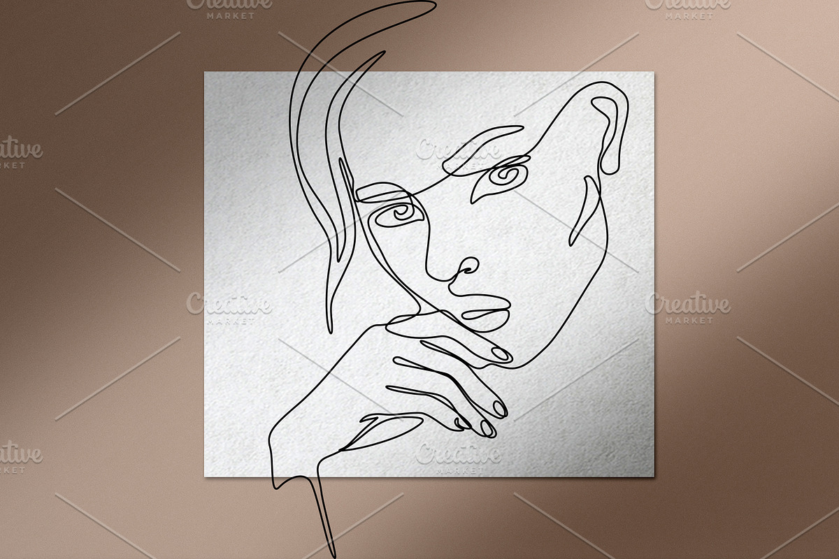 One Line Art Print, a Person Illustration by Anastasiia_Dzhioeva (Photo 2 of 3)