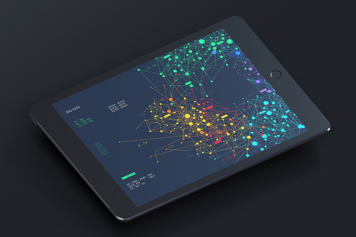 13 Data visualization background, a Finance Illustration by MaximGertsen