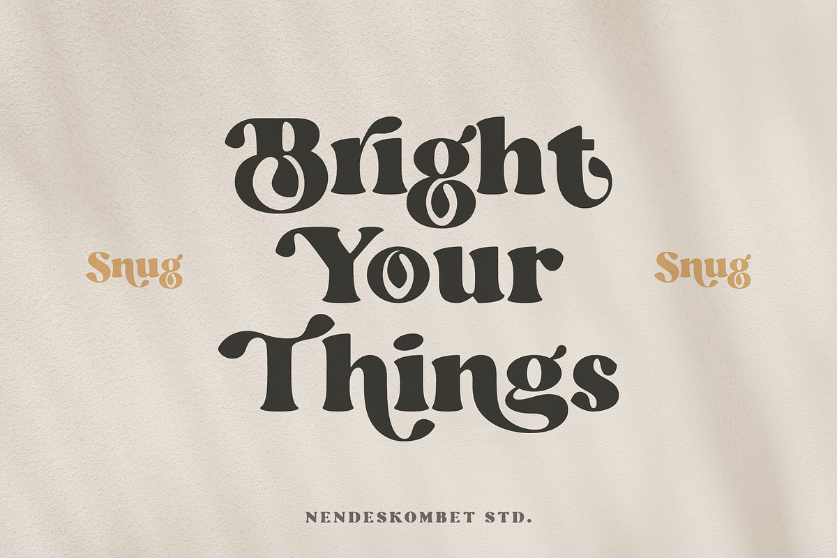 Snug - playful chubby serif font, a Serif Font by NendesKombet Studio (Photo 3 of 12)