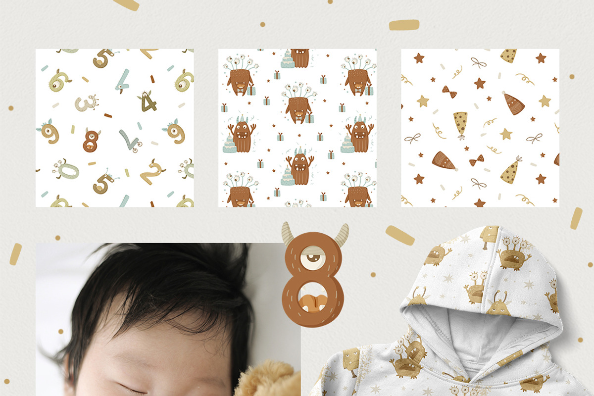 MONSTER PARTY. Kids collection, an Animal Illustration by polikarpovaart (Photo 6 of 10)
