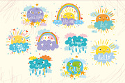 Cute sun and cloud, an Education Illustration by Lesya Skripak (Thumbnail 5 of 6)