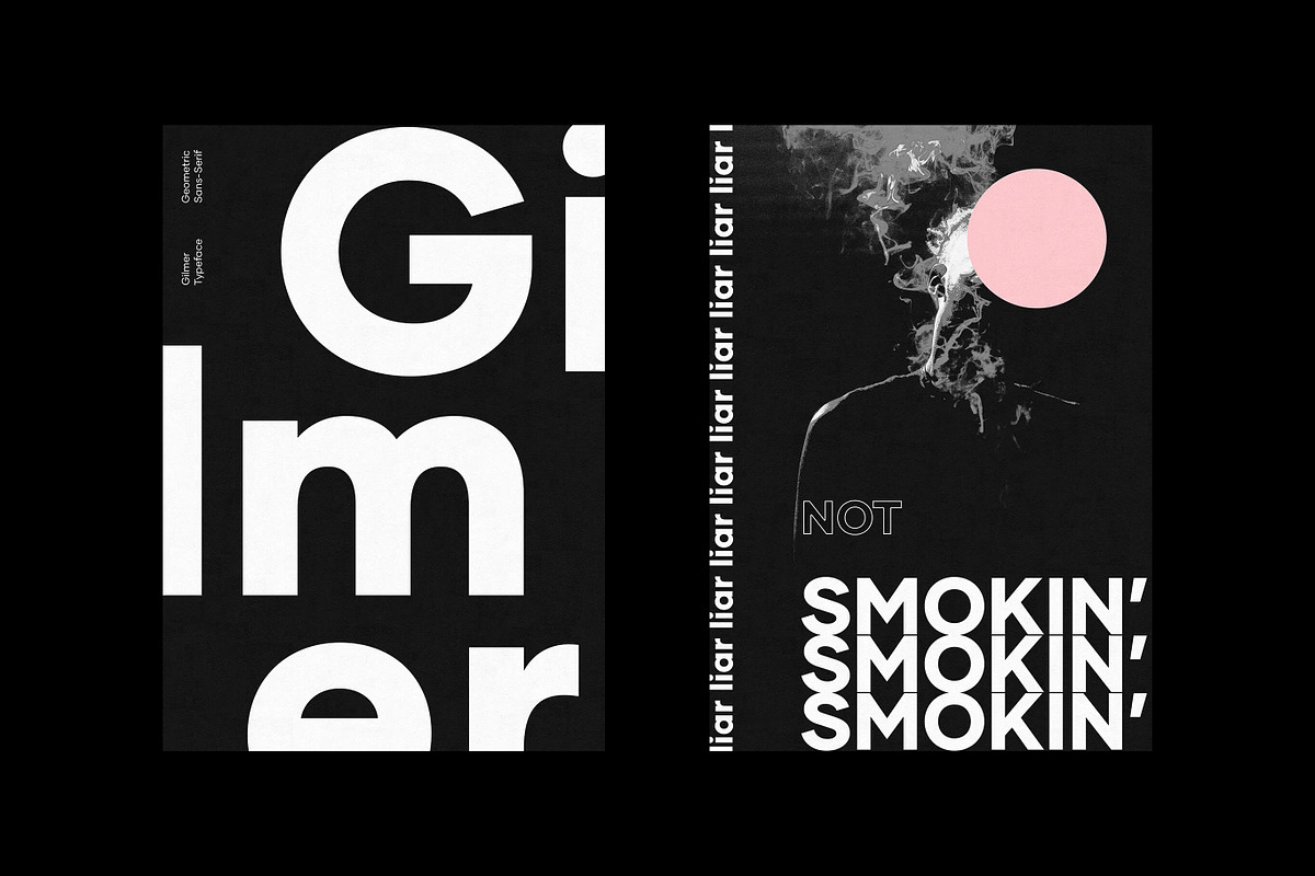 Gilmer – Geometric Sans Serif, a Sans Serif Font by Piotr Łapa (Photo 7 of 15)