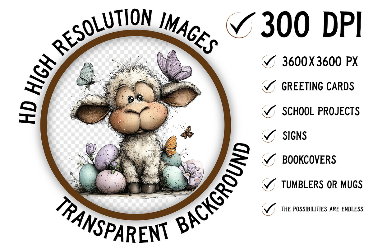 Whimsical Easter Clipart Bundle, an Illustration by Craft Nest (Photo 2 of 11)