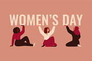 Women's Day Vector Cards, a Person Illustration by Mary Long (Thumbnail 2 of 5)