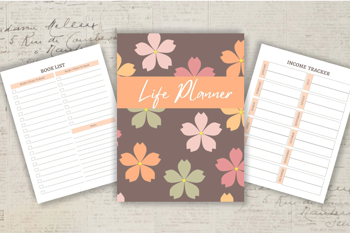 Printable Life Planner Template, a Stationery Template by Design House (Photo 4 of 9)