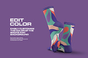 Mockups High Socks in the 3D Style, a Bottom Mockup by Grow Design Craft Studio (Thumbnail 2 of 7)