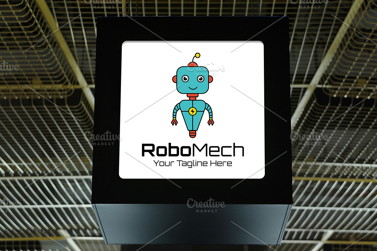 Robot Mechanic Logo Template, a Branding & Logo Template by Logo Lab (Photo 2 of 4)