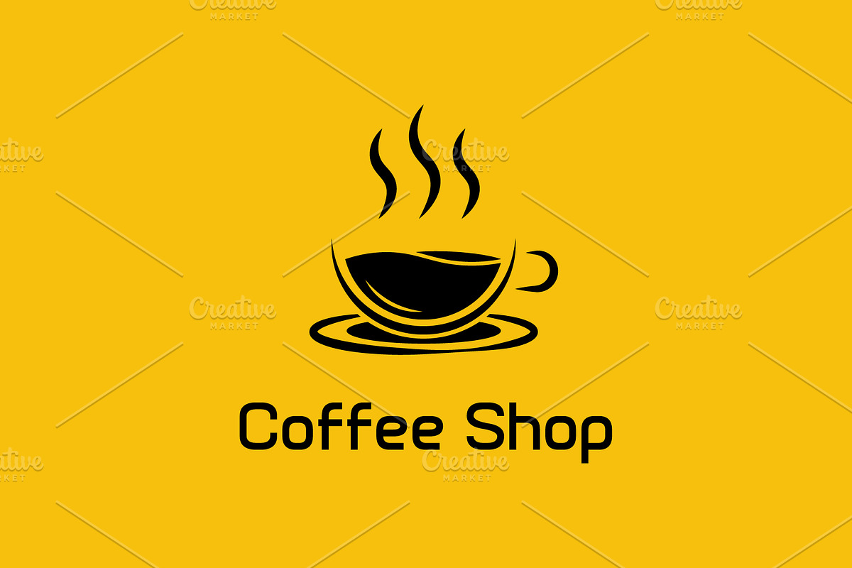 Coffee Shop Logo, a Food Illustration by Kaushal Jangid (Photo 3 of 5)