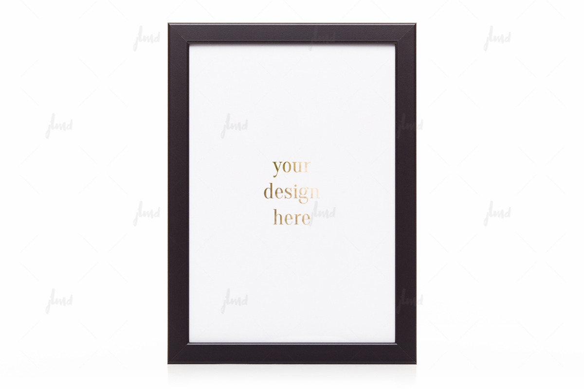 Dark styled frame isolated mockup, a Print Template by JustLikeMyDesktop (Photo 2 of 3)