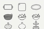 Bundles Set Bakery Packaging Icons, an Outline Icon by adenpinkstore (Thumbnail 12 of 12)