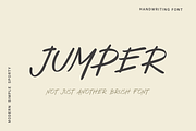 Jumper | Modern Brush Font, a Font by Tigadestd Type (Thumbnail 1 of 7)