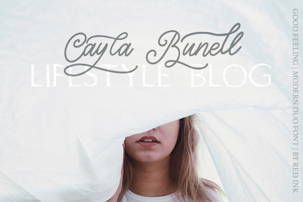 Good Feeling. Modern DUO Font., a Script Font by Red Ink (Photo 9 of 15)