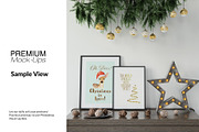 Christmas Frames & Wallpaper Mockups, a Product Mockup by mock-ups (Thumbnail 8 of 16)