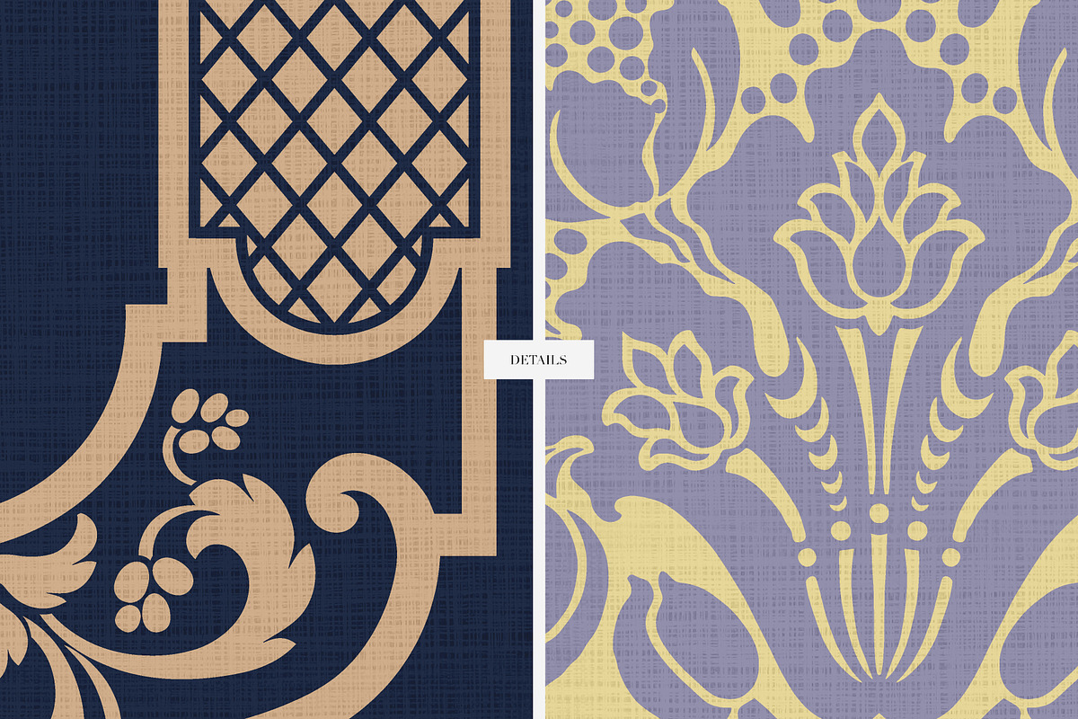 Palace Damask Traditional Patterns, a Pattern Graphic by LEAFure (Photo 5 of 8)