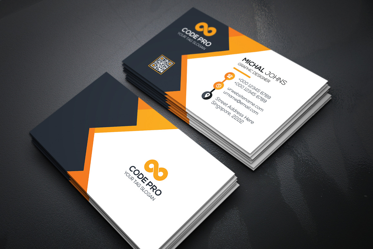 Business Cards 2 in 1, a Business Card Template by Genereux Art (Photo 8 of 9)