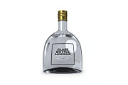 Curved Glass Bottle Mockup Set, a Household Mockup by DesignRushMarket (Thumbnail 8 of 11)