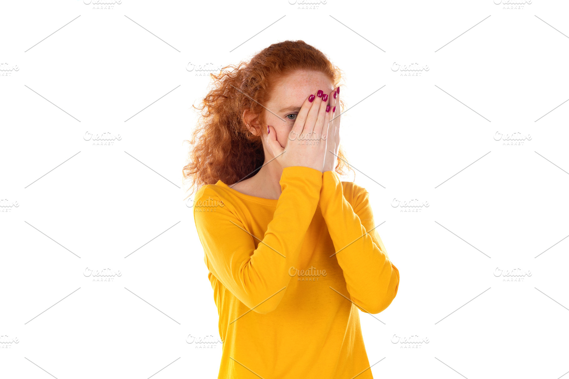Worried redhear girl, a Person Photo by José Manuel Gelpi