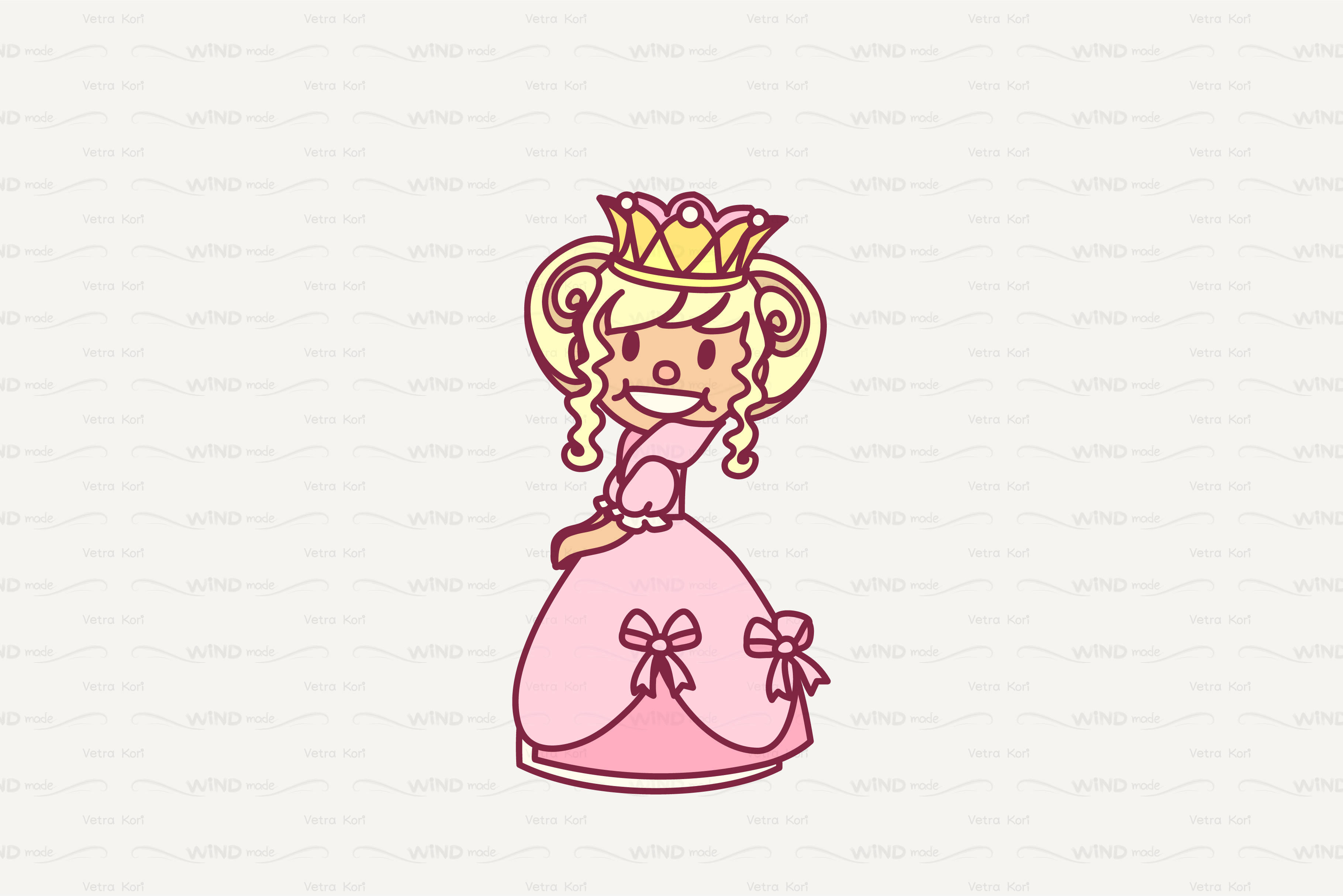 vector single Little Princess, an Outline Icon by WINDmade