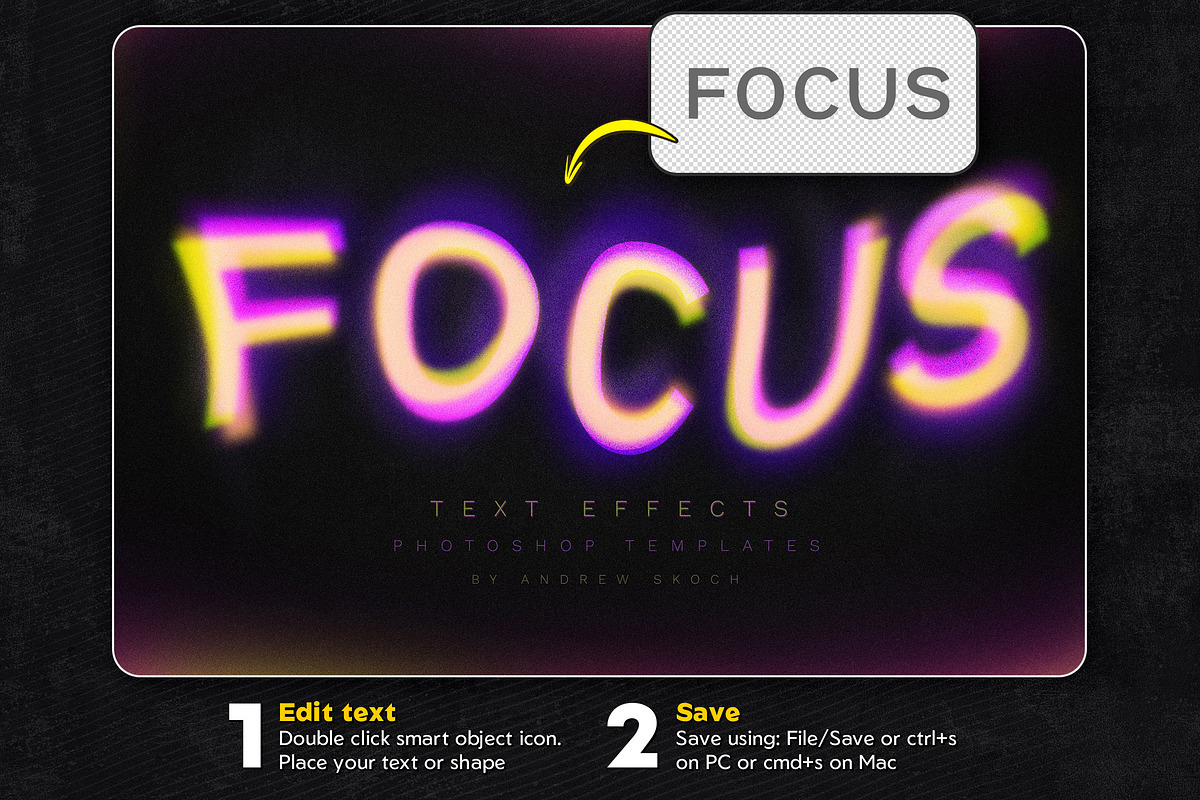 Gradient Blurred Text Effect, a Branding & Logo Template by Andrew Skoch Design (Photo 2 of 9)