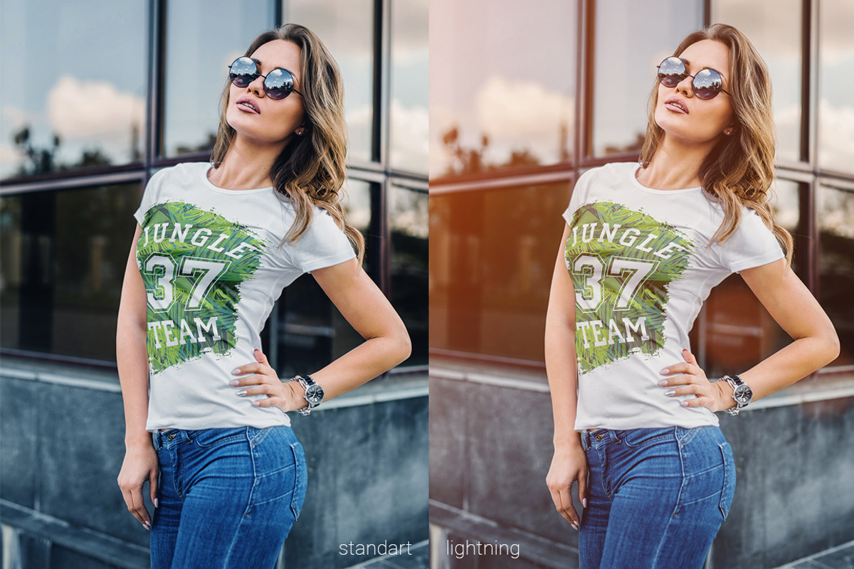 T-Shirt Mock-Up Fashion Girl, a Shirt Mockup by Dikarte.Store (Photo 2 of 9)