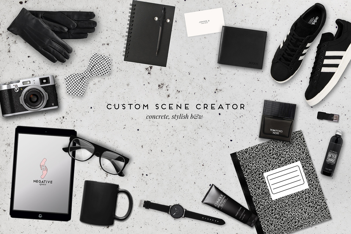 Stylish b&w custom scene creator, a Graphic by Negative Space (Photo 1 of 4)