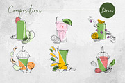 Green detox smoothies, a Food Illustration by MsFlaffy (Thumbnail 8 of 15)