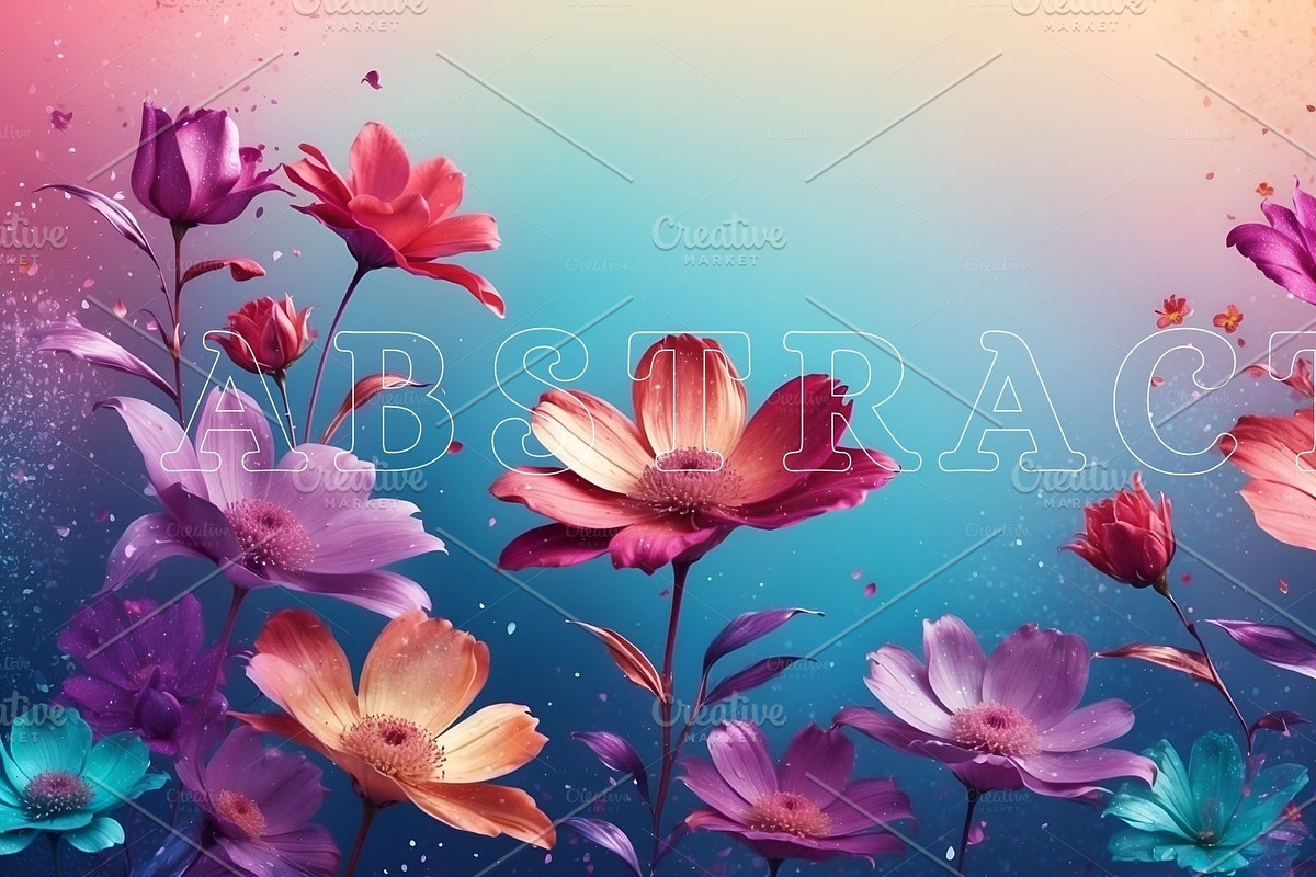Gradient Floral Background, a Background Graphic by sibel dayı (Photo 5 of 24)