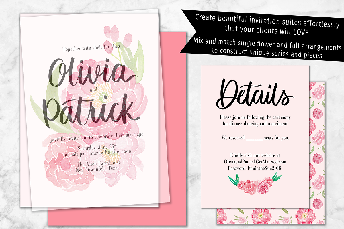 Joyous Watercolor Design Kit, an Illustration by Si Design Loft (Photo 3 of 5)