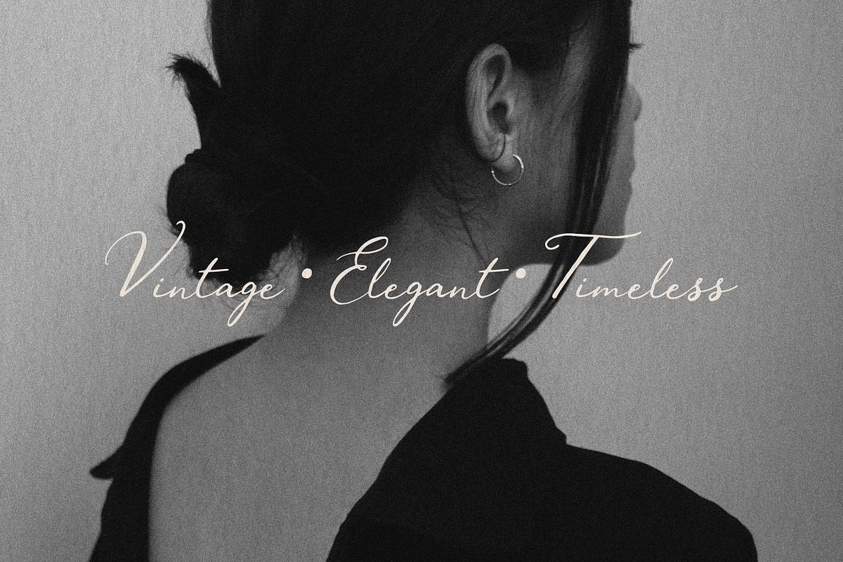 Vintage Elegance Script, a Script Font by BilberryCreates (Photo 5 of 9)