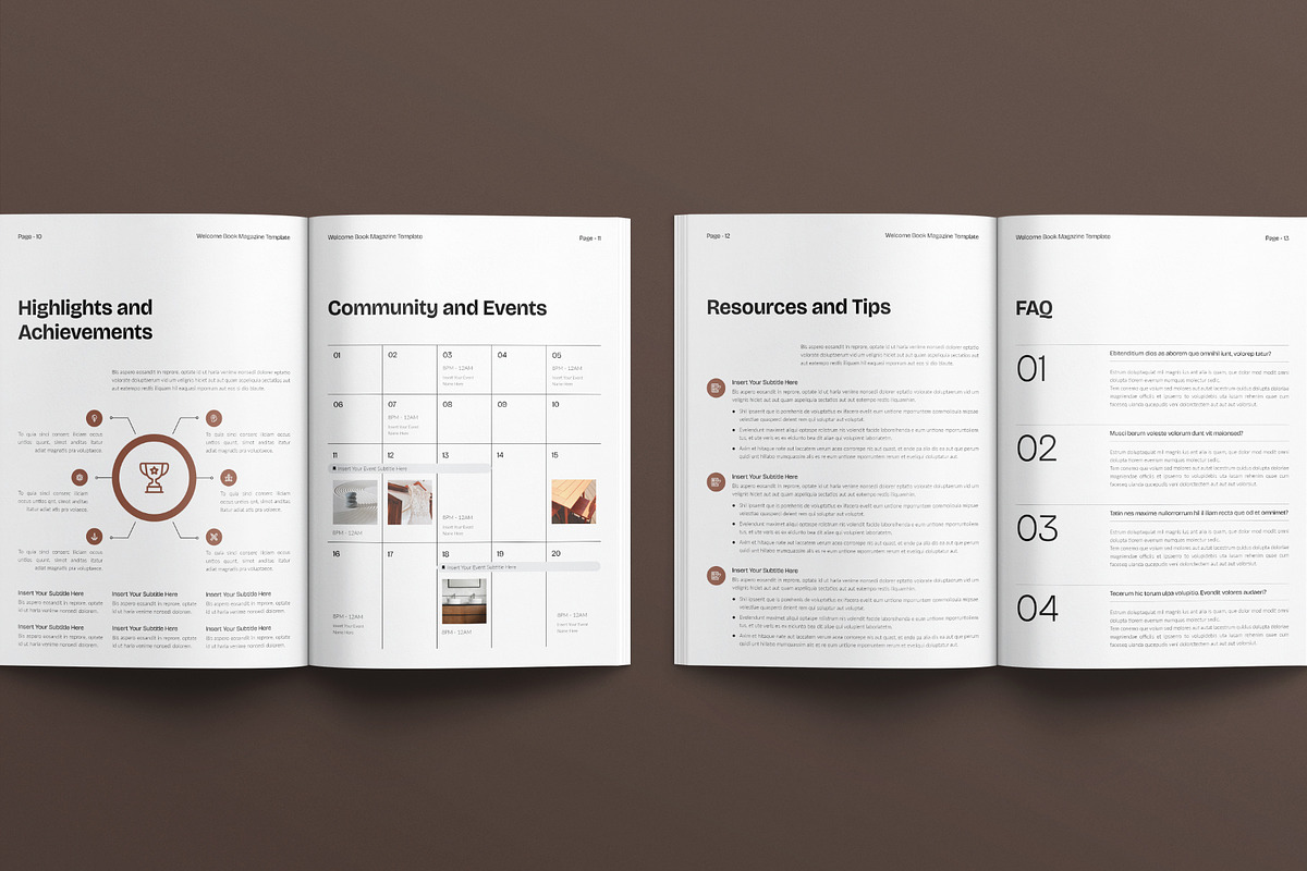 Welcome Book Magazine Template, a Magazine Template by E-Type (Photo 5 of 7)