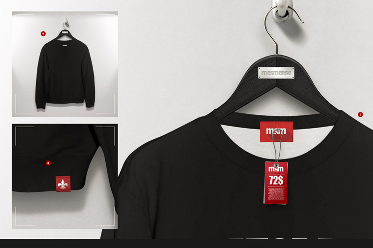 Hoodie / Blouse On 5 Stages Mock-up, a Hoody Mockup by Mocca Mockups Store (Photo 8 of 69)