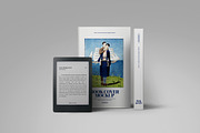 E-Book Reader Mockup & Book, a Books & Magazine Mockup by Avelina Studio (Thumbnail 1 of 2)