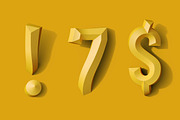 Twist Psd 3D Letters, an Object Graphic by GK Creative (Thumbnail 6 of 10)