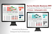 Survey Results Infographic Slides P1, a Presentation Template by Yes Presentations (Thumbnail 1 of 10)