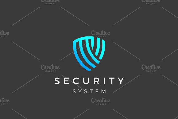 System Cyber Security Logo Design preview 2