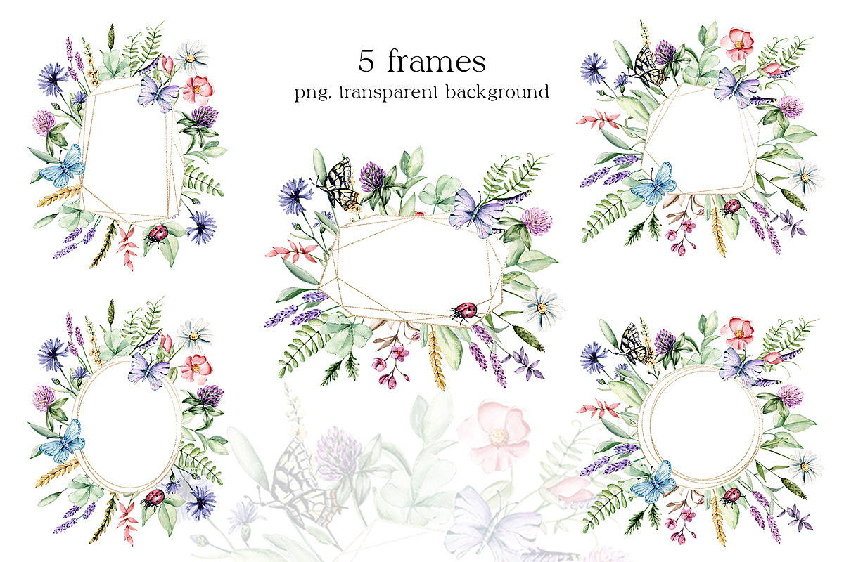 SALE! Watercolor set wild flowers., an Illustration by Larisa Maslova (Photo 4 of 9)