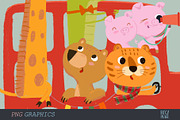 Funny Bus, an Animal Illustration by FoxyImage (Thumbnail 5 of 5)