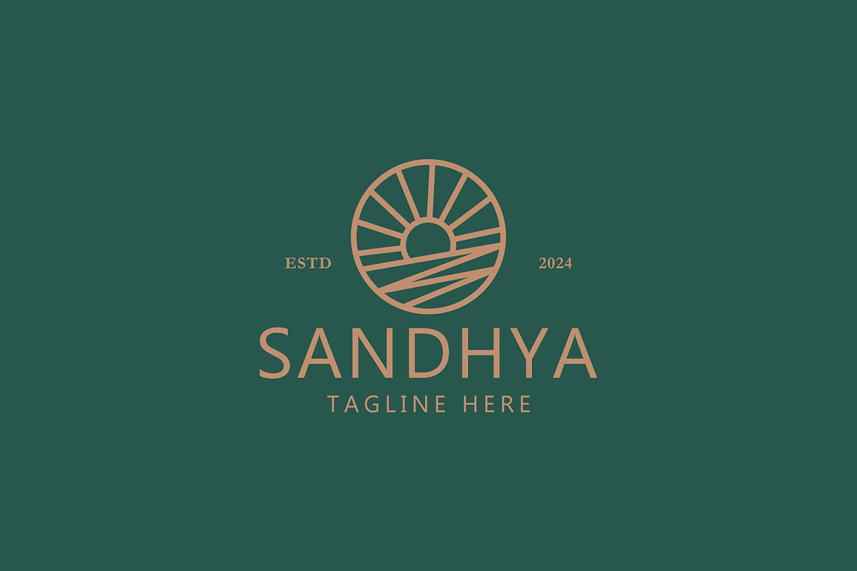 Logo Golden Sunrise Over Coastal, a Branding & Logo Template by Signatoro (Photo 1 of 2)