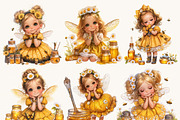 Daisy Fairies Girl Clipart Bundle, a Person Illustration by Design Scotch (Thumbnail 5 of 8)