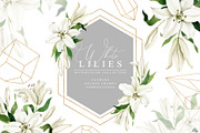 White Lilies Watercolor Set, an Illustration by Natalia Fedorova (Thumbnail 1 of 12)