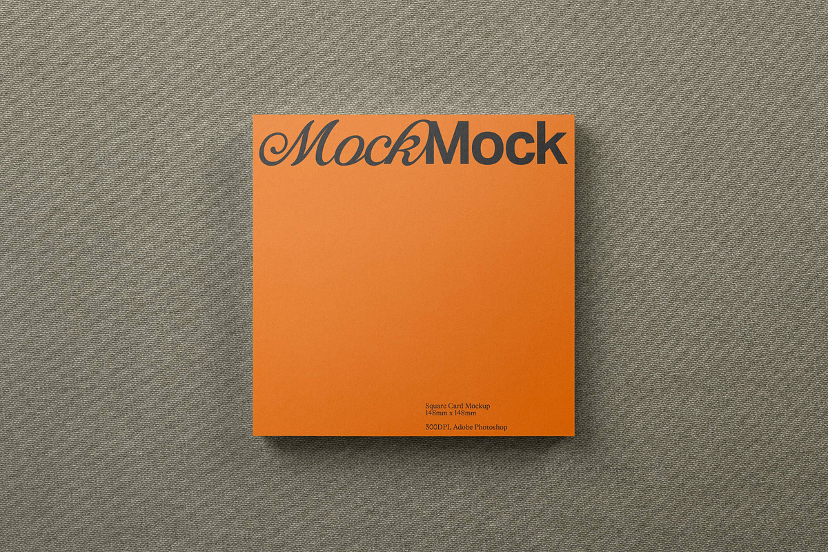Square Card Mockup / Album Cover, a Product Mockup by MockMock Mockups (Photo 3 of 4)