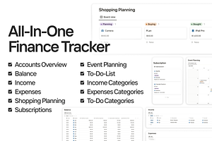 Finance Tracker Notion Template