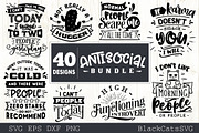 Sassy SVG bundle 40 designs antisoci, a Person Illustration by BlackCatsMedia (Thumbnail 2 of 5)