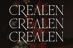 Crealen Stylish Serif Font