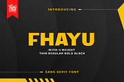 Fhayu, a Sans Serif Font by twinstd (Thumbnail 1 of 12)