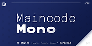 Maincode Mono, a Sans Serif Font by Par Défaut (Thumbnail 1 of 7)