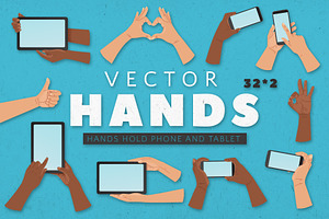 PHONE and TABLET hands. 2 COLORS