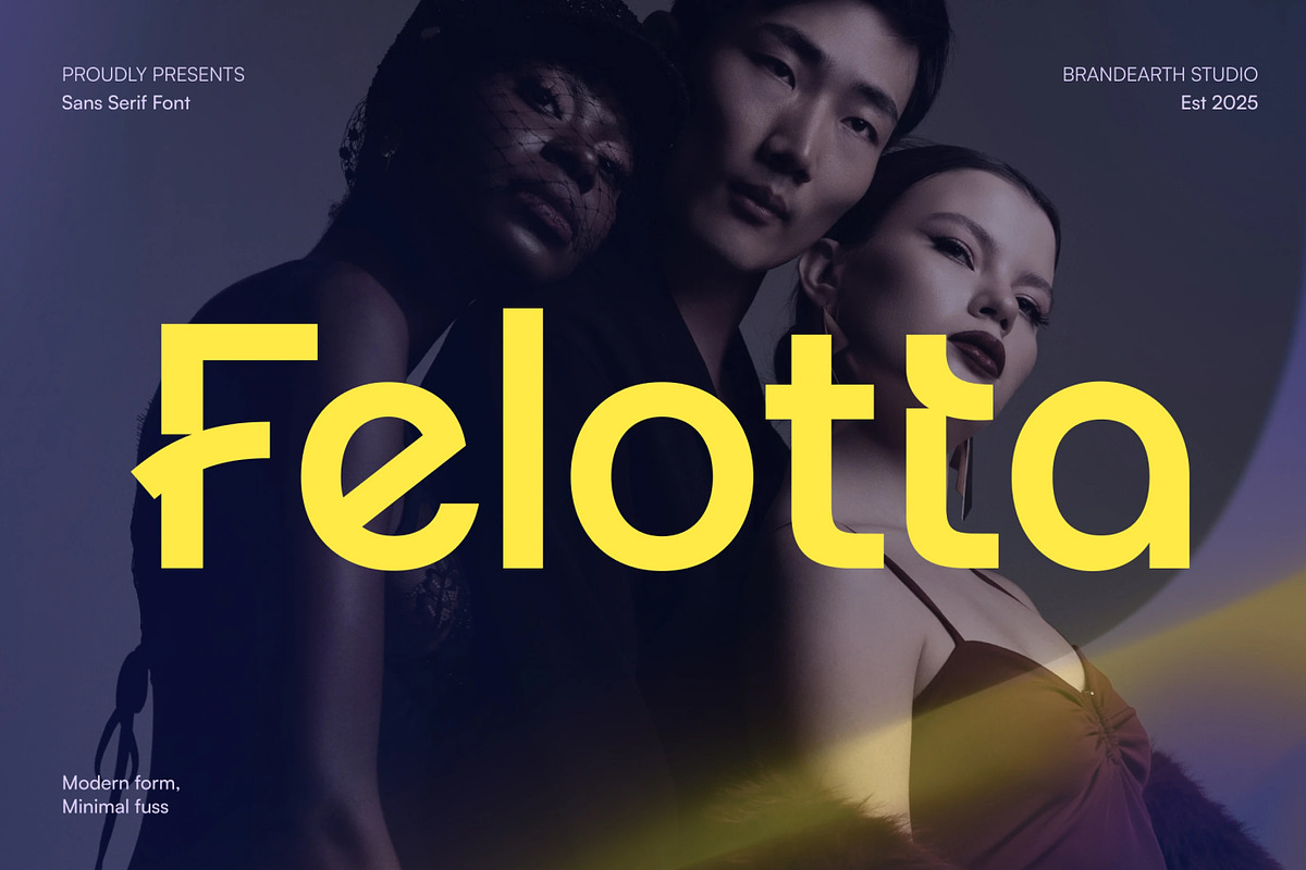 Felotta – Bold Geometric Sans Serif, a Sans Serif Font by Brand Earth (Photo 1 of 7)