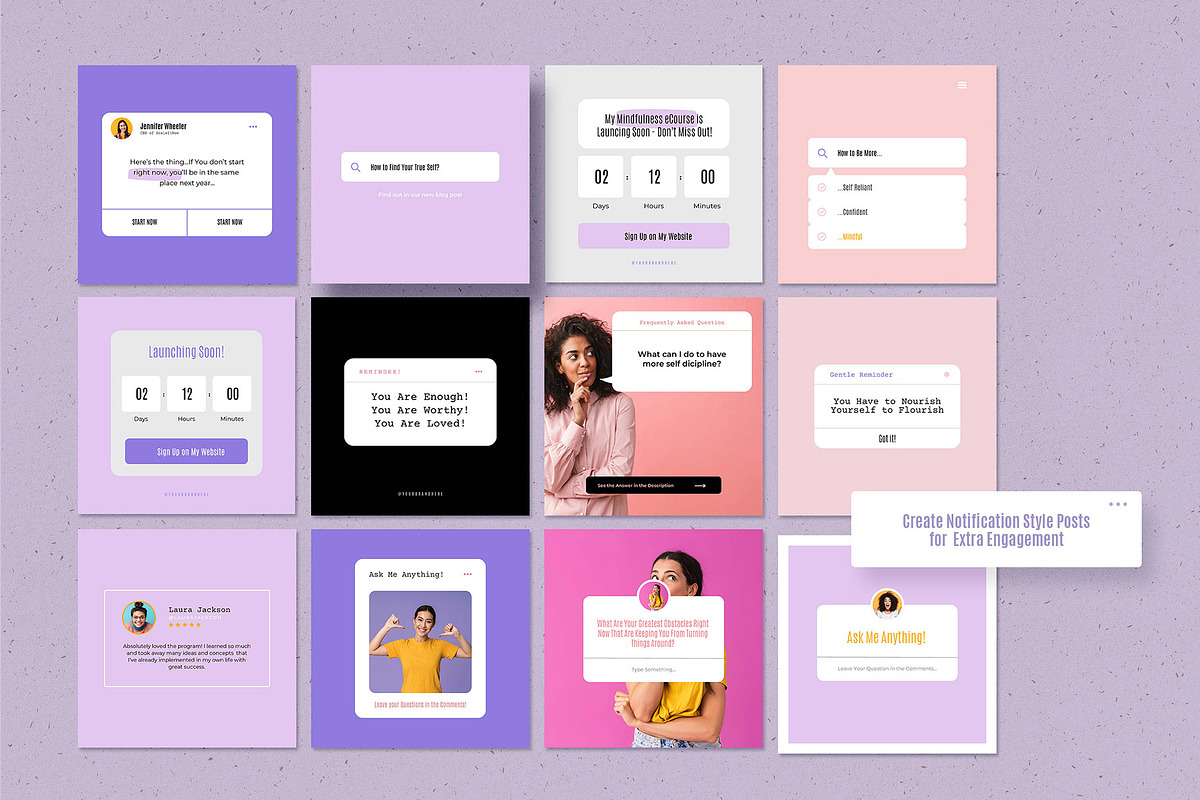 Energetic Instagram Templates CANVA, a Social Media Template by AndrewPixel (Photo 18 of 27)